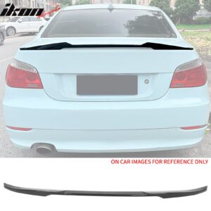 Fits 04-10 BMW E60 5 Series& M5 Sedan Carbon Fiber Print Trunk Spoiler- M4 Style - Image 1