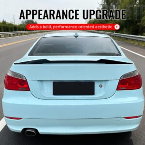 Fits 04-10 BMW E60 5 Series& M5 Sedan Carbon Fiber Print Trunk Spoiler- M4 Style - Image 5