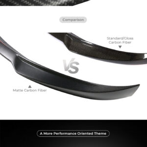 Fits 11-17 BMW F10 5-Series Trunk Spoiler AC Style Rear Wing Matte Carbon Fiber - Image 2
