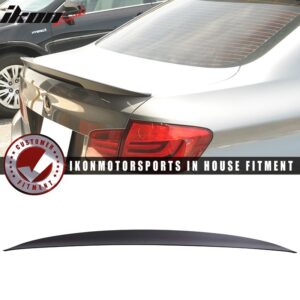 Fit 11-16 BMW 5 Series F10 Sedan Performance 2 Style Trunk Spoiler Unpainted ABS - Image 1