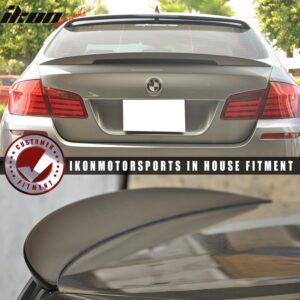 Fit 11-16 BMW 5 Series F10 Sedan Performance 2 Style Trunk Spoiler Unpainted ABS - Image 2