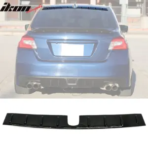 For 15-21 Subaru WRX STI 12-16 Impreza Gloss Black Rear Window Roof Spoiler Wing - Image 6