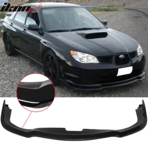 Fits 06-07 Subaru Impreza WRX STI CS2 Front Bumper Lip Painted Gloss Black - PP - Image 6
