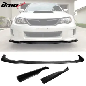 For 11-14 Subaru Impreza JDM Style Rear Side Corner Aprons + Front Bumper Lip PU - Image 6