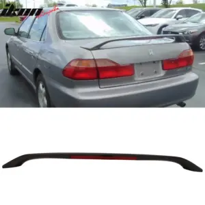 Fits 98-02 Honda Accord 4DR OE Style 3rd Brake LED Trunk Spoiler Unpainted - ABS - Image 6