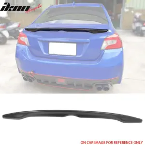 Fits 12-16 Subaru Impreza 15-21 WRX STI D2 Style Rear Trunk Spoiler Matte Black - Image 6