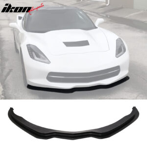 Fits 14-19 Chevrolet Corvette C7 ST Stingray Style Front Bumper Lip Spoiler PU - Image 1