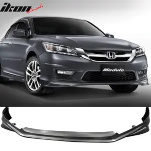 Fits 13-15 Honda Accord 4DR Sedan Front Bumper Lip MD Style Chin Spoiler PP Kit - Image 6