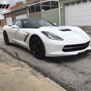 Fits 14-19 Chevrolet Corvette C7 ST Stingray Style Front Bumper Lip Spoiler PU - Image 3