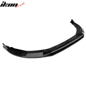 Fits 23-25 Honda Accord 11th Front Bumper Lip V1 4PC Chin Spoiler Gloss Black PP - Image 4