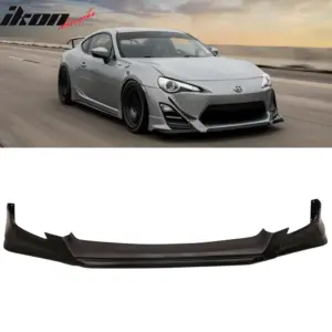 Fits 13-16 Scion FR-S FRS RS Style Front Bumper Lip PU Unpainted Black - Image 6
