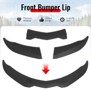 Fits 14-19 Chevrolet Corvette C7 Stage 2 Style 3PCS Front Bumper Lip Matte Black - Image 3