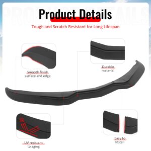Fits 14-19 Chevrolet Corvette C7 Stage 2 Style 3PCS Front Bumper Lip Matte Black - Image 4