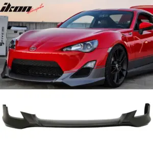 Fits 13-16 Scion FRS Five Design Style Front Bumper Lip Spoiler Unpainted Black - Image 6