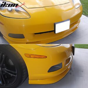 For 05-13 Chevy Corvette C6 ZR1 Style Unpainted Front Bumper Lip Chin Spoiler PU - Image 2