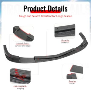 Fits 06-13 Corvette C6 Front Bumper Lip ZR1 Style 3PC Spoiler Carbon Fiber Print - Image 4