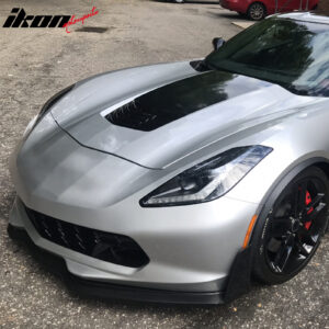 Fits 14-19 Chevrolet Corvette C7 Stingray Stage 3 Front Bumper Lip PU Unpainted - Image 2