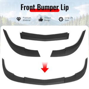 Fits 05-13 Chevrolet Corvette C6 Base ZR1 Style Front Bumper Lip Matte Black 3PC - Image 3