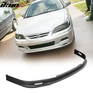 Fits 01-02 Honda Accord Coupe Mugen Style Front Bumper Lip Spoiler Unpainted PP - Image 6