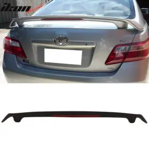 Fits 07-11 Toyota Camry JDM Style Rear Trunk Lip Wing Spoiler LED Matte Black - Image 6