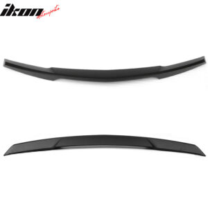 Fits 14-19 Chevrolet Corvette C7 Rear Trunk Spoiler Wing Lip ABS Unpainted Black - Image 4