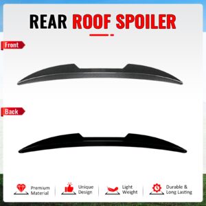 Fits 13-18 Ford Focus ST V Style Rear Roof Window Spoiler ABS Carbon Fiber Print - Image 3