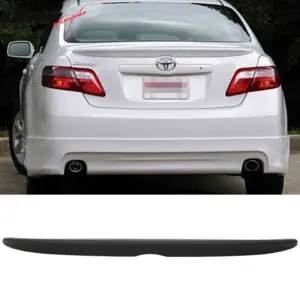 Fits 07-11 Toyota Camry OE Factory Style Rear Trunk Lip Wing Spoiler Matte Black - Image 6