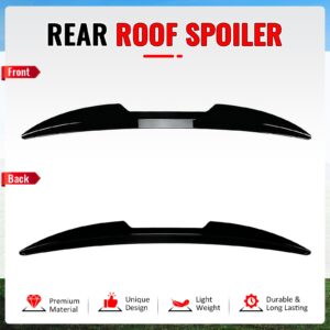 Fits 13-18 Ford Focus ST V Style Rear Roof Window Spoiler Wing ABS Gloss Black - Image 3
