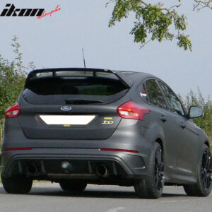 Fits 12-18 Ford Focus MK3 Hatchback RS Style Rear Roof Window Spoiler Wing ABS - Image 5