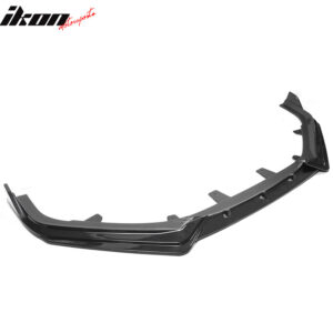 Fits 21-22 Honda Accord IKON V1 Style 3PC Front Bumper Lip PP Carbon Fiber Print - Image 3