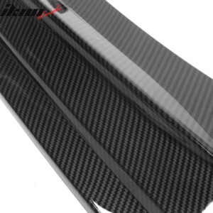 Fits 21-22 Honda Accord IKON V1 Style 3PC Front Bumper Lip PP Carbon Fiber Print - Image 5