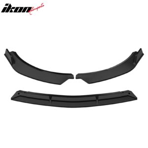 Fits 21-23 Benz W213 E-Class B Style Front Bumper Lip Spoiler PP Matte Black - Image 5
