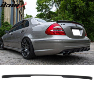 Fits 03-09 Benz E-Class W211 Sedan AMG Style Rear Trunk Spoiler Wing Matte Black - Image 1