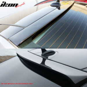 Fits 10-16 Benz E-Class W212 Sedan OE Style Rear Roof Spoiler Wing Matte Black - Image 3