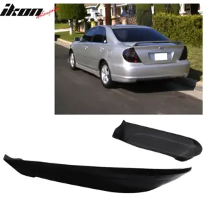 Fits 02-03 Toyota Camry VIP Style 2PCS Rear Bumper Lip Splitter Aprons PU - Image 6