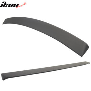 Fits 10-16 Benz E-Class W212 Sedan OE Style Rear Roof Spoiler Wing Matte Black - Image 4