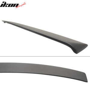 Fits 10-16 Benz E-Class W212 Sedan OE Style Rear Roof Spoiler Wing Matte Black - Image 5