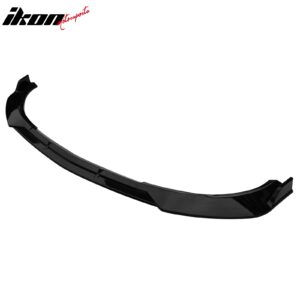 Fits 21-23 Benz W213 E-Class B Style Front Bumper Lip Spoiler PP Gloss Black - Image 4