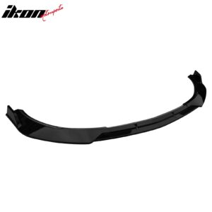 Fits 21-23 Benz W213 E-Class B Style Front Bumper Lip Spoiler PP Gloss Black - Image 5