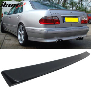 Fits 95-01 Benz E-Class W210 Sedan ABT Style Unpainted Rear Trunk Spoiler ABS - Image 1