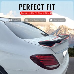 Fits 17-23 Benz W213 E-Class 54" PRO Style Rear Trunk Spoiler Gloss Black ABS - Image 2