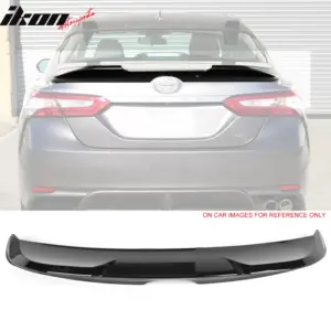 Fits 18-24 Toyota Camry TRD Style Gloss Black Duckbill Rear Trunk Spoiler Wing - Image 6