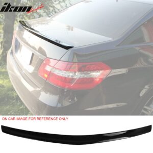 Fits 10-16 Benz W212 E-Class AMG Style Rear Trunk Spoiler Lip Painted #040 Black - Image 1