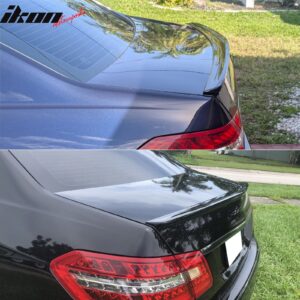 Fits 10-16 Benz W212 E-Class AMG Style Rear Trunk Spoiler Lip Painted #040 Black - Image 2