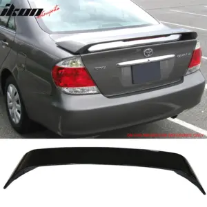 Fits 02-06 Toyota Camry OE Style Painted #202 Black LED Rear Trunk Wing Spoiler - Image 6