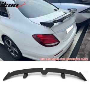 Fits 17-23 Benz W213 E-Class 54" PRO Style Rear Trunk Spoiler Matte Black ABS - Image 1