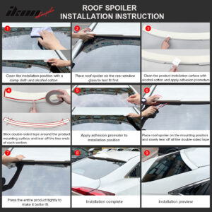 Fits 10-16 Benz E-Class W212 Sedan 4Dr OE Style Rear Roof Spoiler ABS Unpainted - Image 5