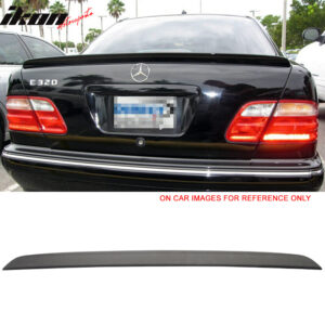Fits 95-01 Benz W210 E-Class A Style Matte Black Rear Trunk Spoiler Wing Lip ABS - Image 1