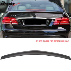 Fits 10-16 Benz E-Class W212 Sedan AMG Style Rear Trunk Spoiler Wing Matte Black - Image 1