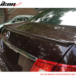 Fits 10-16 Benz E-Class W212 Sedan AMG Style Rear Trunk Spoiler Wing Matte Black - Image 2